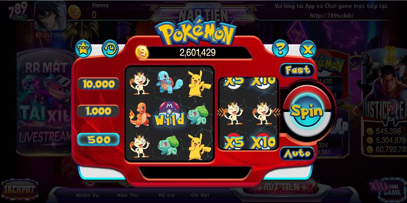 Nên bắt đầu với mức cược nhỏ khi tham gia tựa game Pokemon